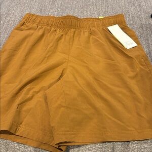 All in Motion Tan Drawstring Shorts